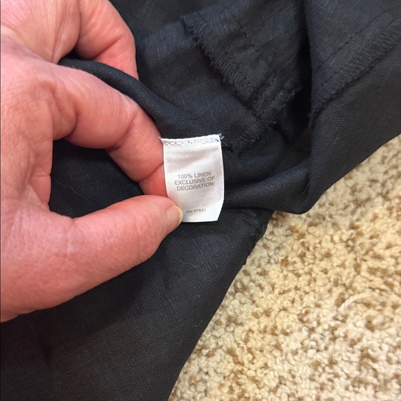 J Jill Sleeveless Black Linen Dress - Picture 5 of 5